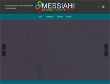 Tablet Screenshot of messiahcrc.org